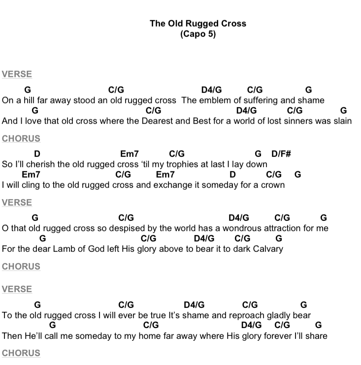 Hymn Refresh: The Old Rugged Cross